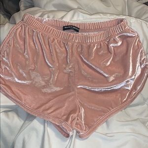 brandy melville velvet shorts